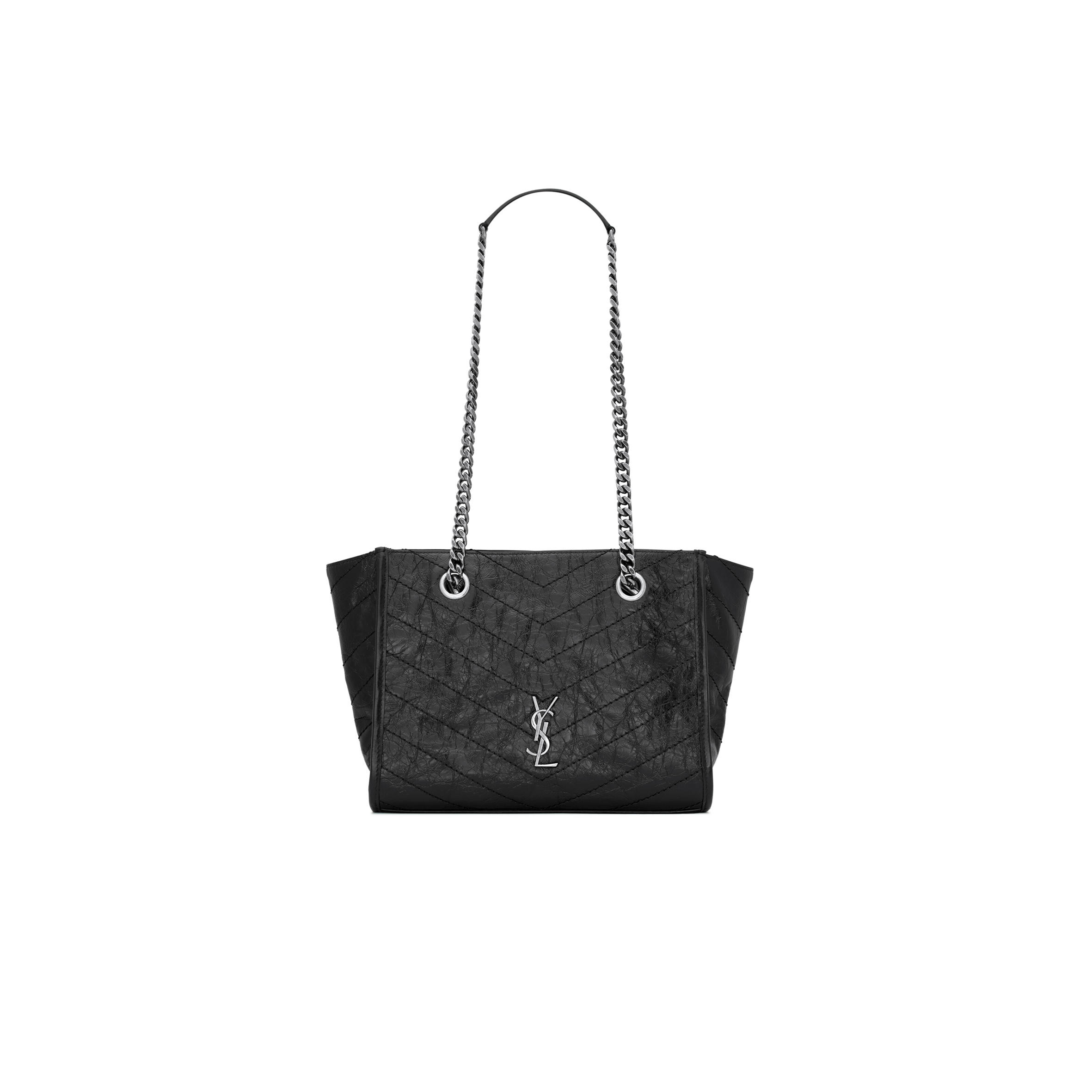 YSL NIKI SMALL SHOPPING IN VINTAGE LEATHER 8726800EN041000 (25*19*10cm)